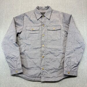 Bonfire Chambray Quilted Snap Shirt Jacket Gorpcore Outdoor Trail Men's Medium